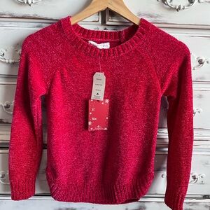 Pink Republic Vibrant Red Crew Neck Sweater